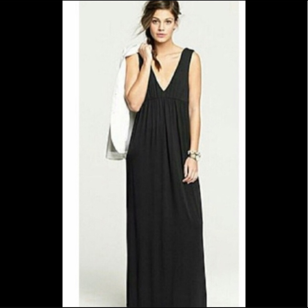JCrew black maxi dress XS